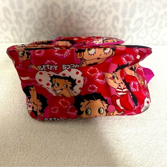 Betty Boop Backpack Purse 13" Carry Red Tote Bag Birthday, School Unique EUC - Picture 10 of 13
